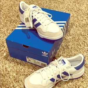 Adidas Team Court Blue/White Shoes